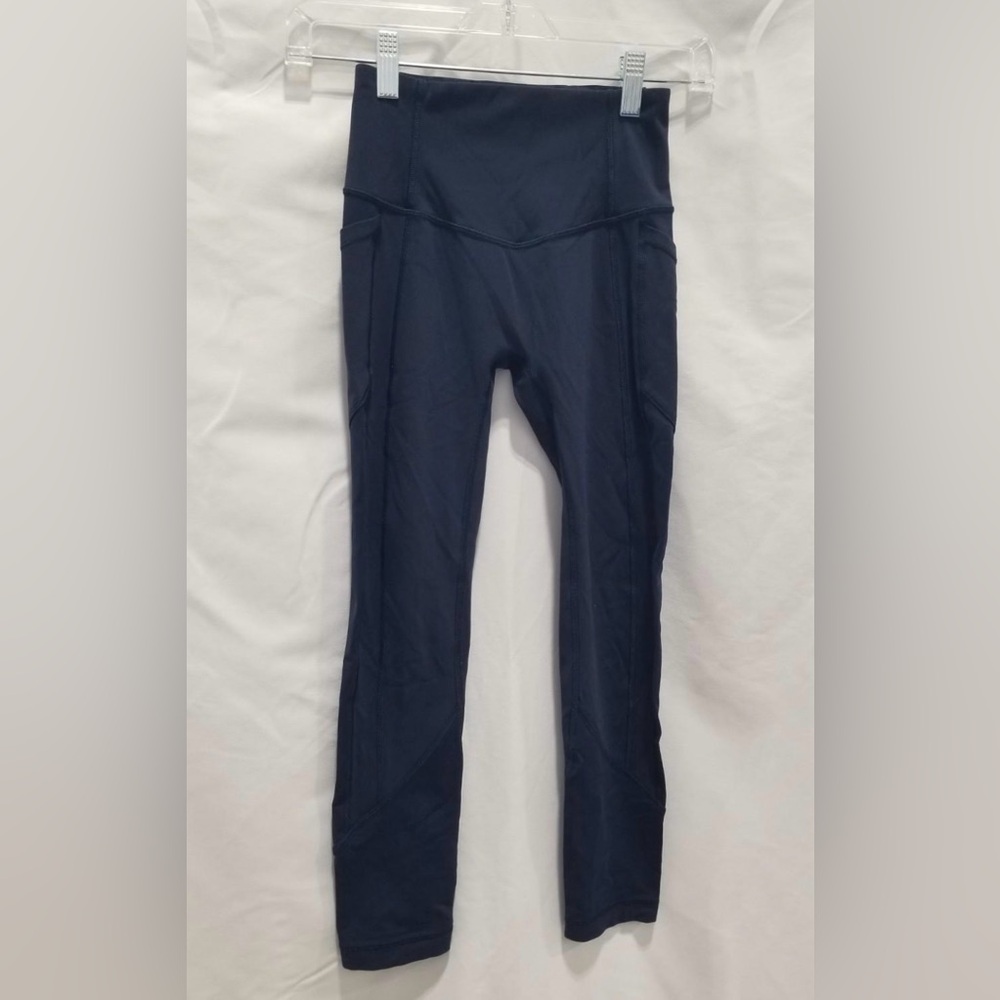 Lululemon Athletica Navy Leggings - Picture 2 of 3